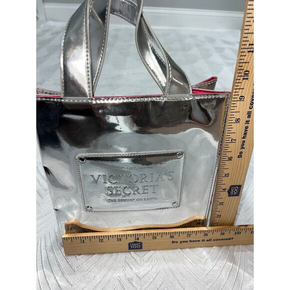 Chic Victoria’s Secret PINK Campus Backpack and Silver Tote Bag Set - Picture 3 of 12